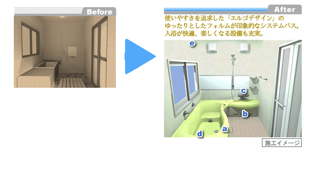 在来工法浴室をシステムバスに変更（1）